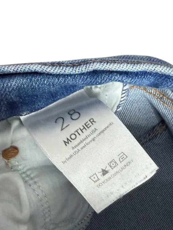 MOTHER The Double Insider Heel Jeans Opposites Attract Bootcut Flare Size 28 - Picture 5 of 7